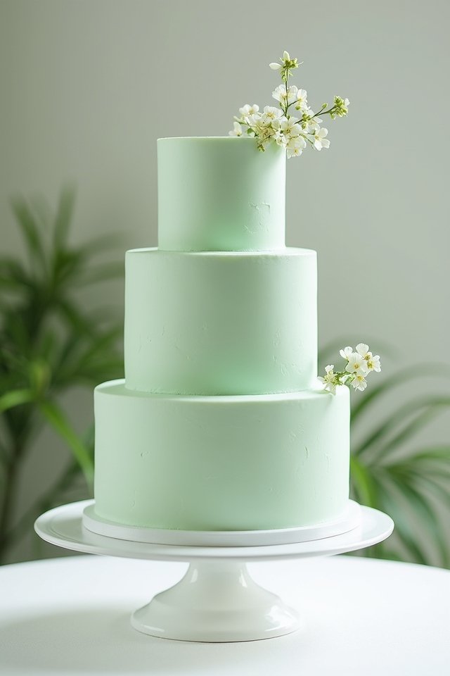 elegant pastel wedding cake