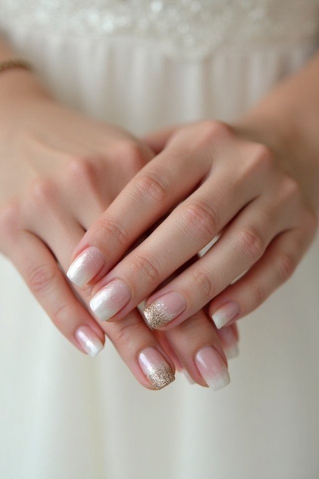 elegant pearl champagne ombre