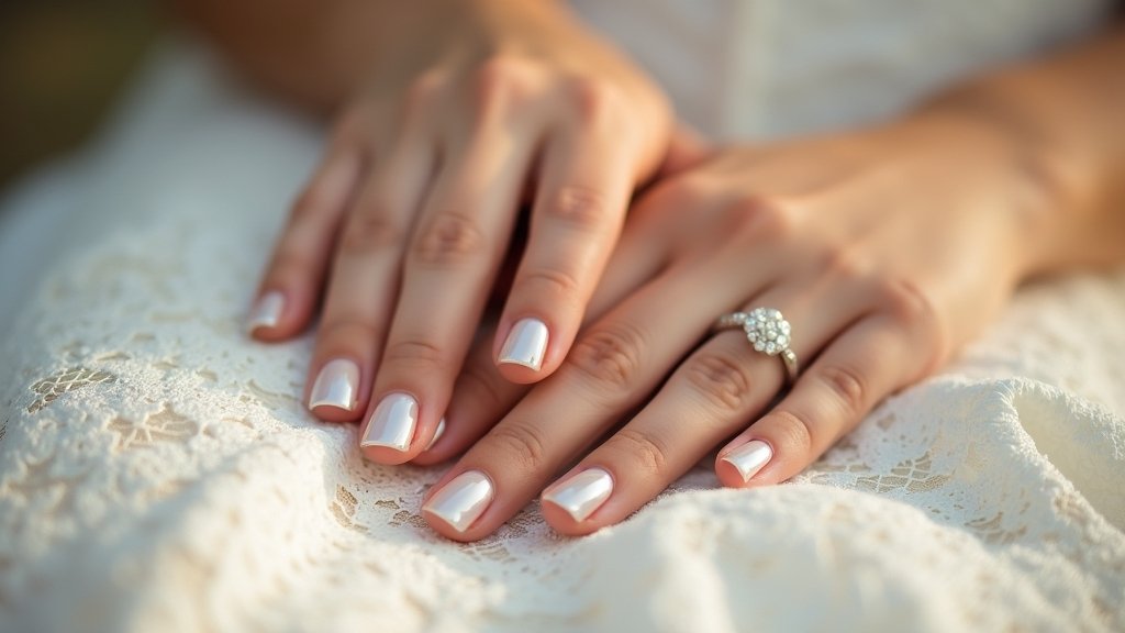 elegant pearl nail designs