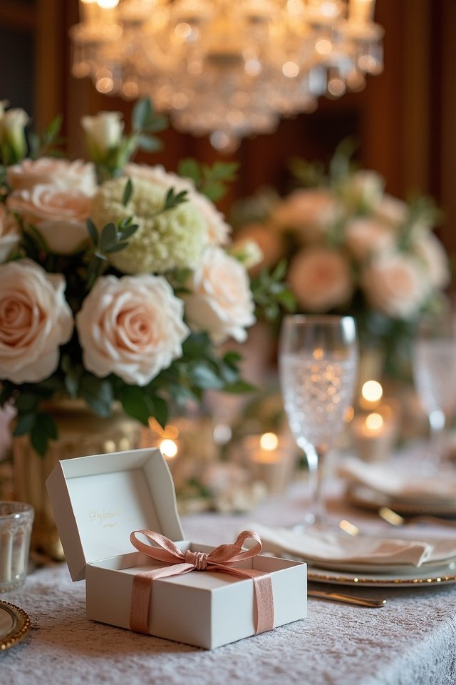 elegant personalized wedding favors