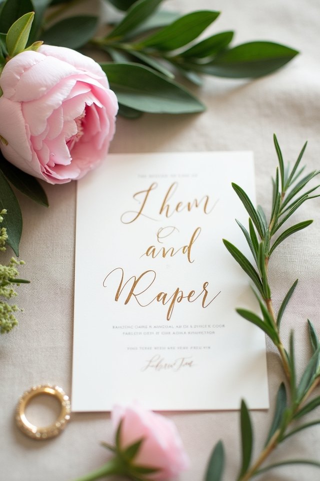 elegant personalized wedding invitations