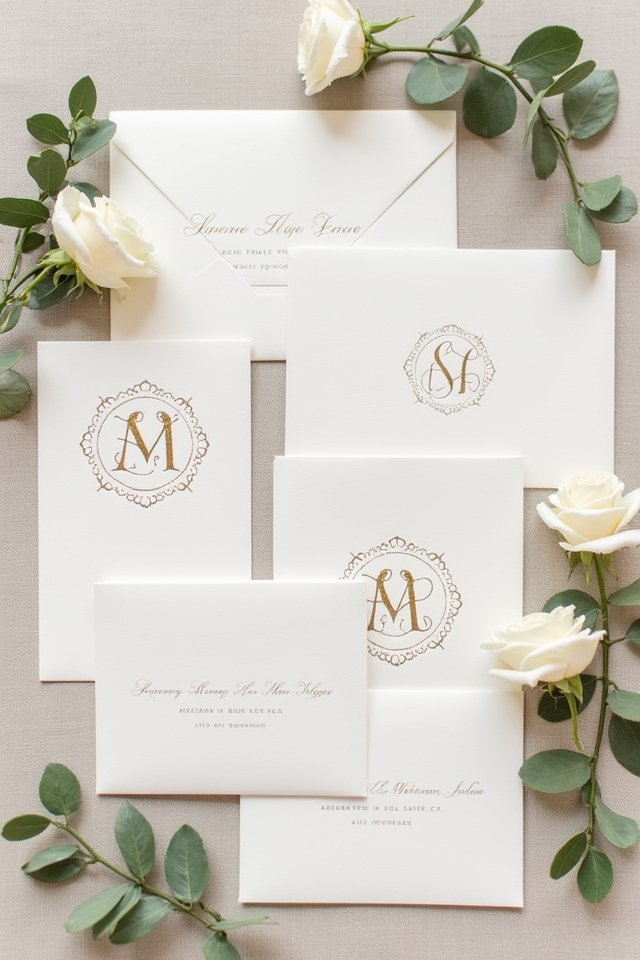 elegant personalized wedding stationery