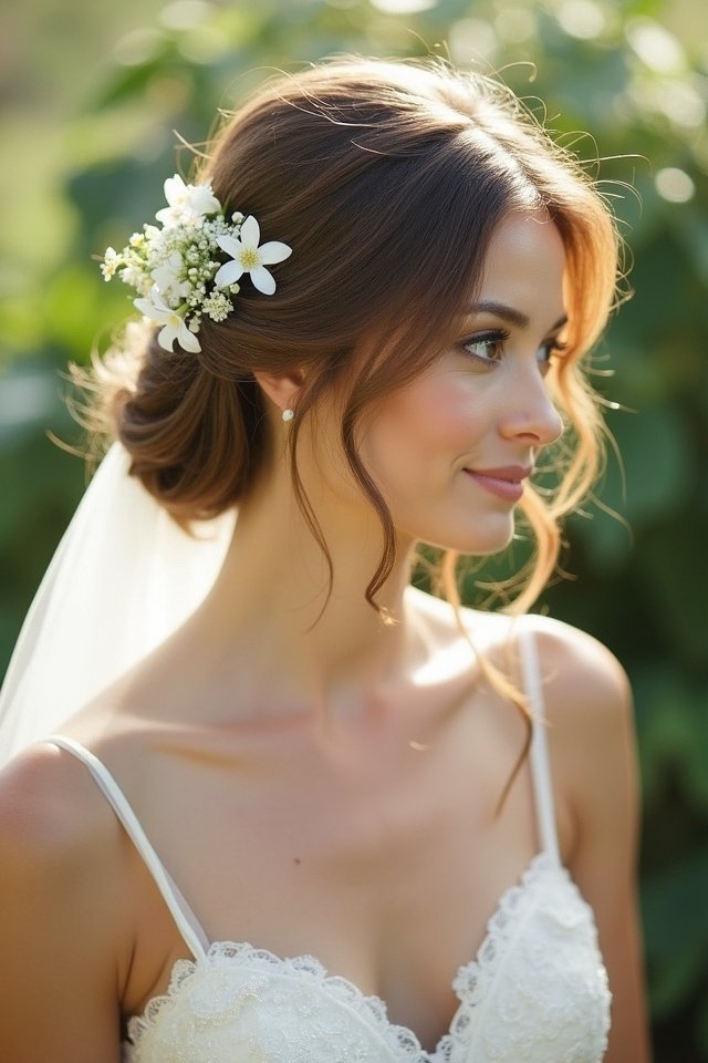 elegant playful hair romance