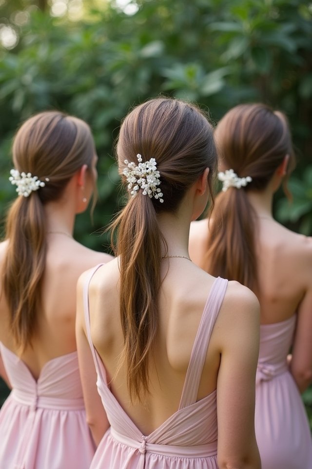 elegant polished ponytail style
