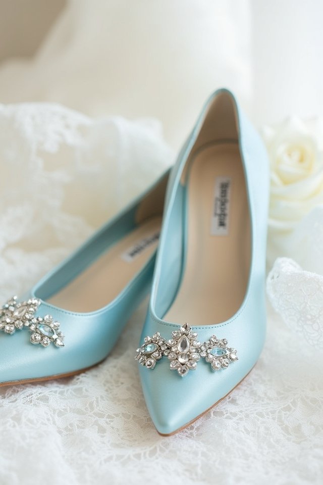 elegant powder blue statement