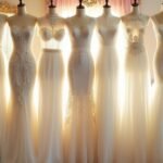 elegant princess wedding attire