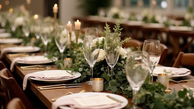elegant reception table decor
