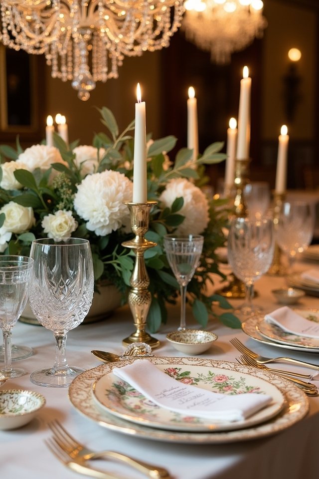 elegant reception table settings