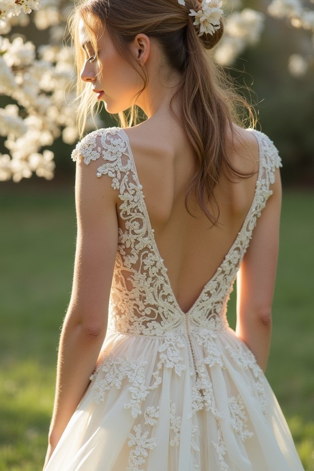 elegant romantic lace details