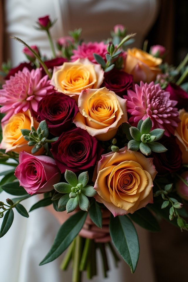 elegant roses playful succulents