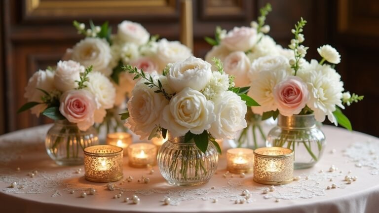 elegant round table centerpieces