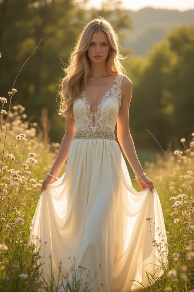 elegant satin a line dress