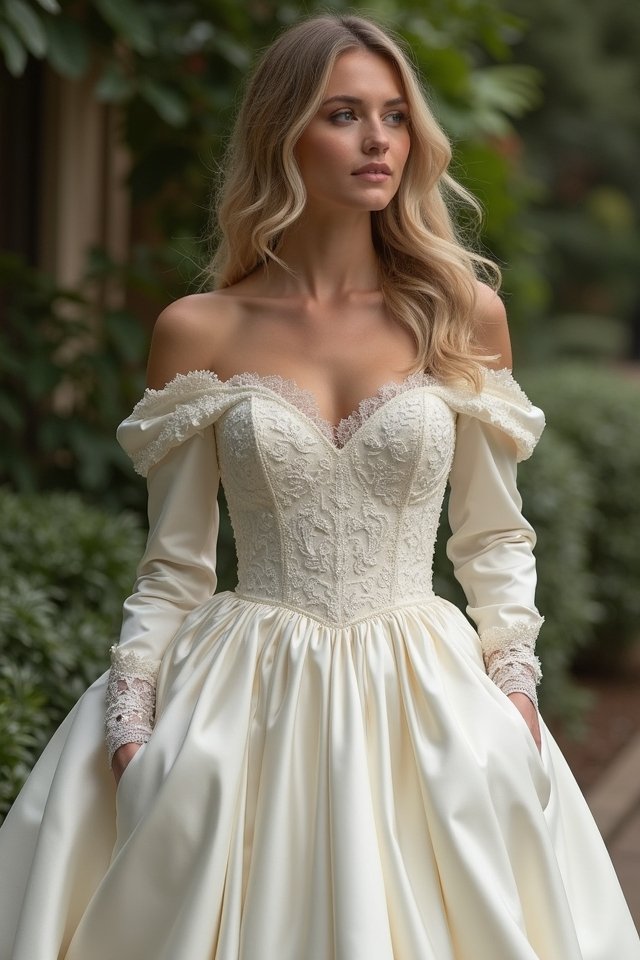 elegant satin gown allure