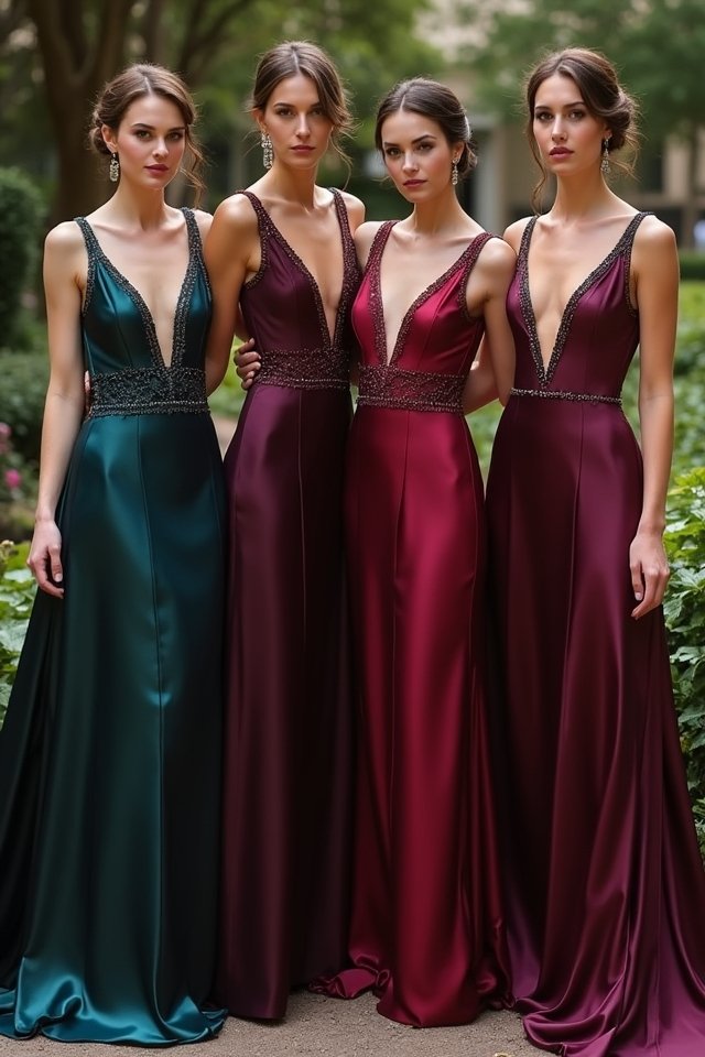 elegant satin gown tips