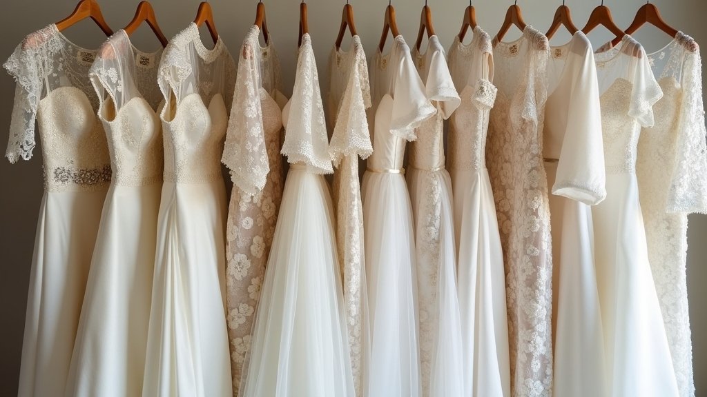 elegant satin lace gowns