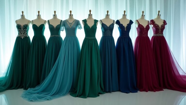 elegant satin wedding attire