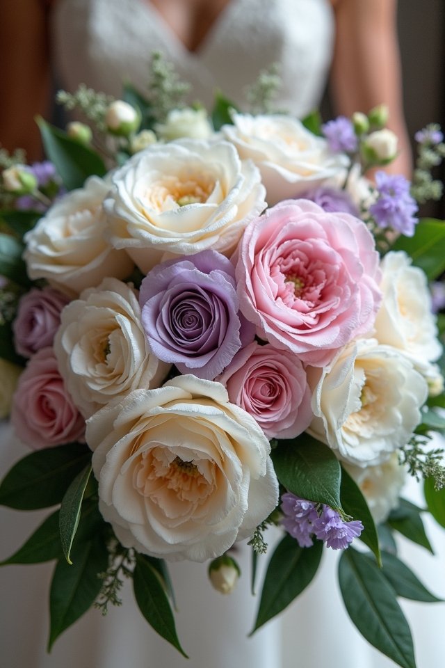elegant silk and fresh flowers