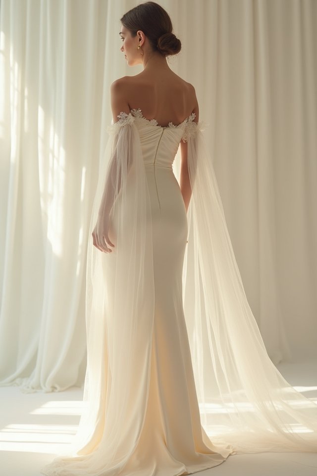 elegant silk column gown