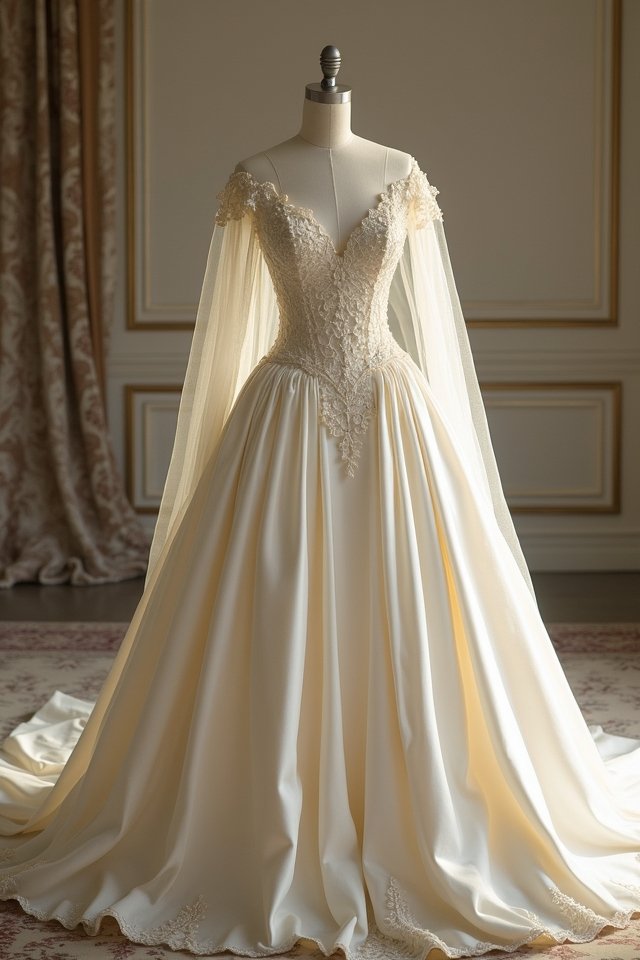 elegant silk dress capelet