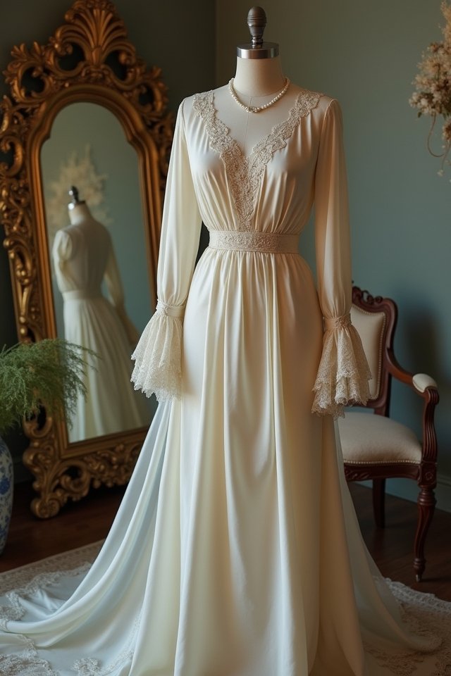 elegant silk taffeta gown