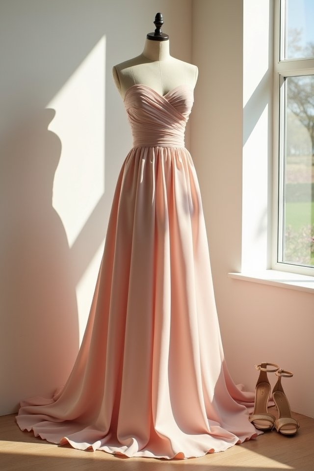 elegant sleeveless a line dress