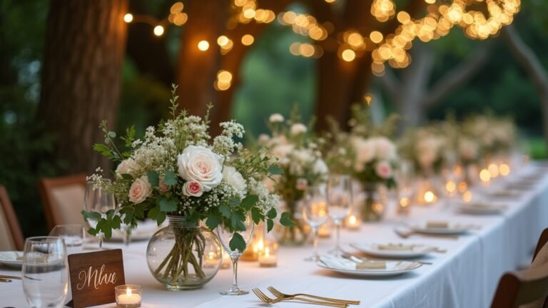 elegant small wedding decor