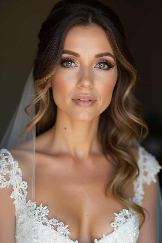 elegant smoky eyes nude lips