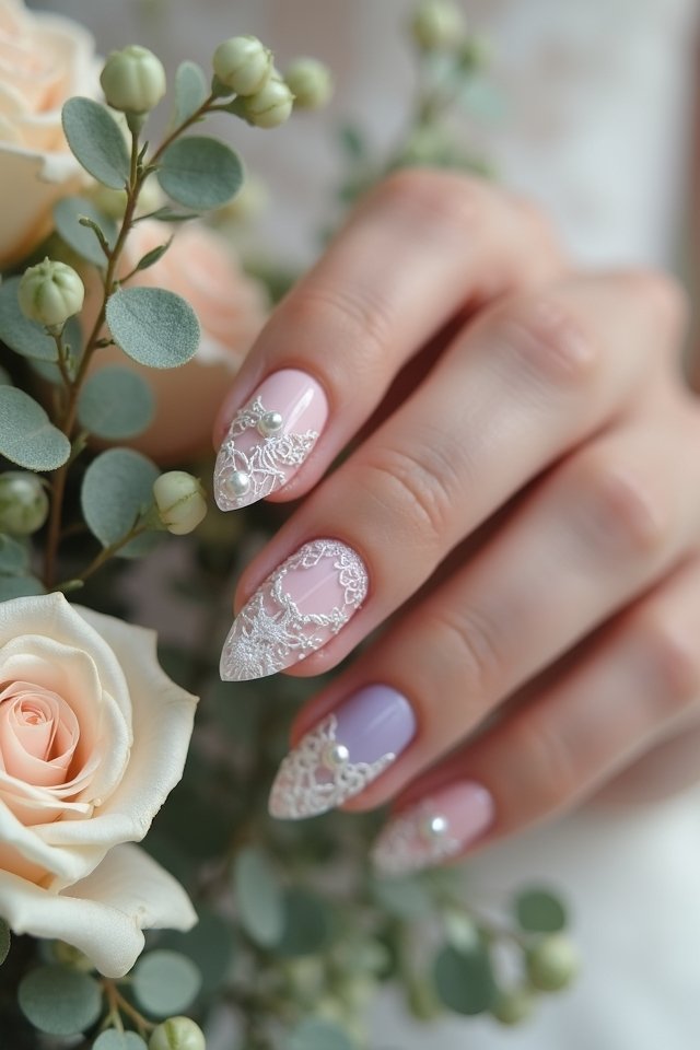 elegant soft pastel nails