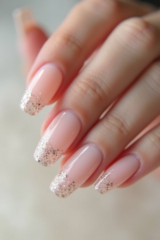 elegant soft pink ombre