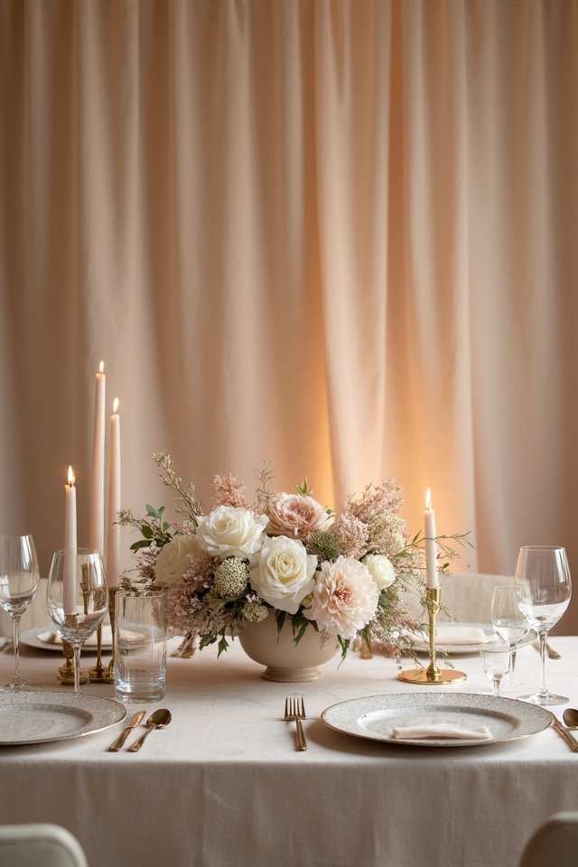 elegant soft taupe wedding