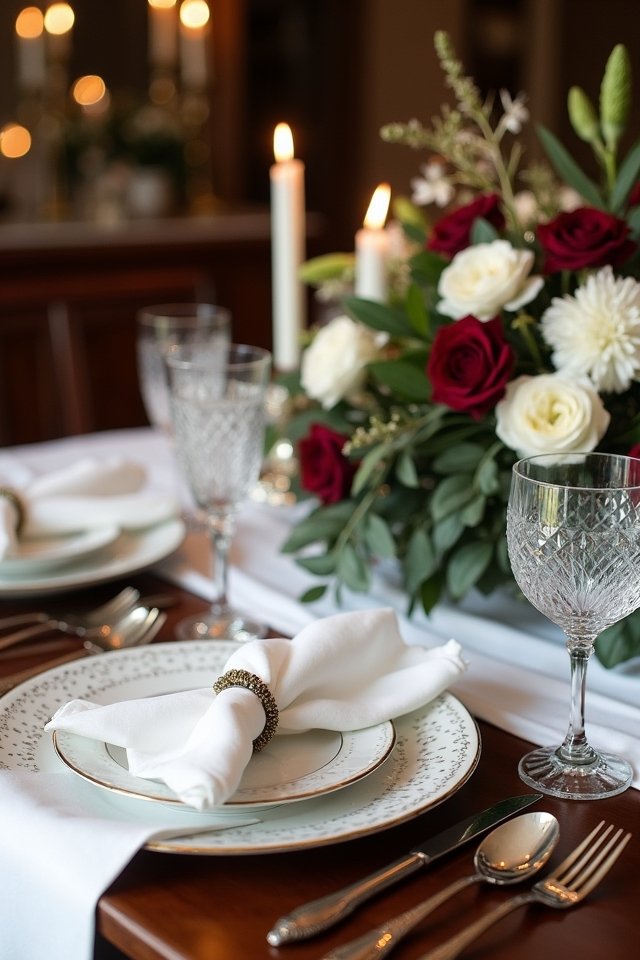 elegant sophisticated table settings