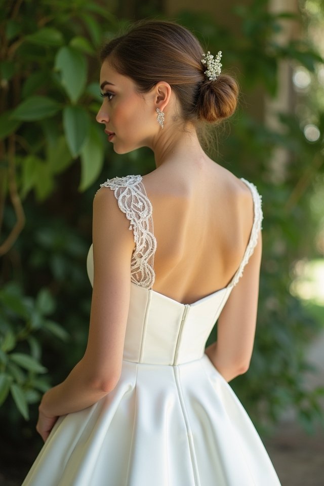 elegant square neckline style