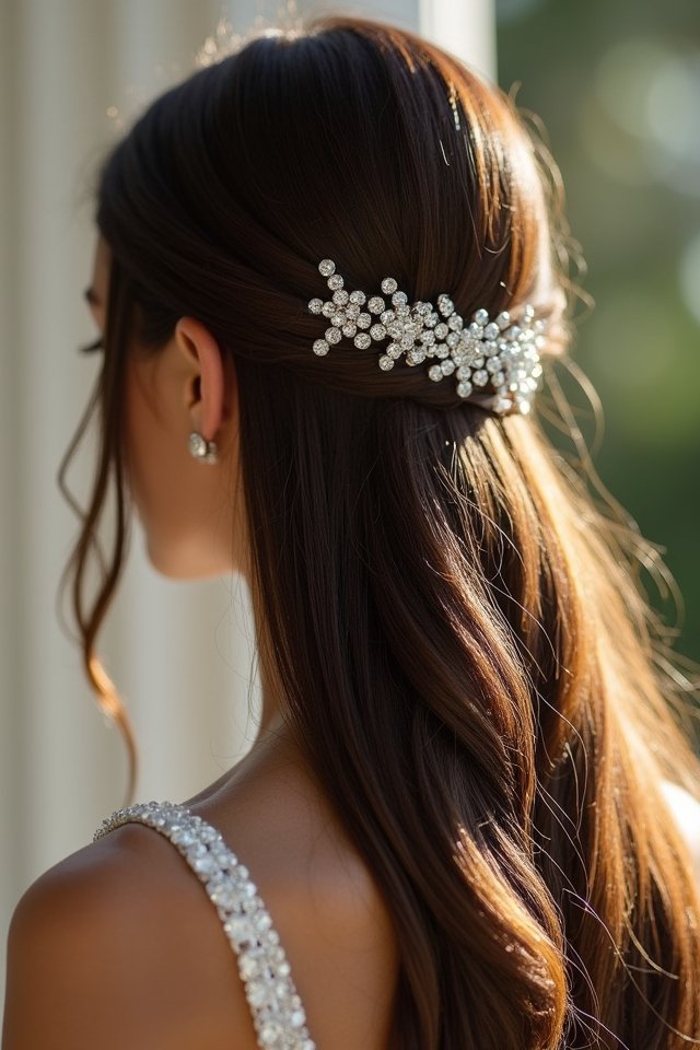 elegant straight hairpin style