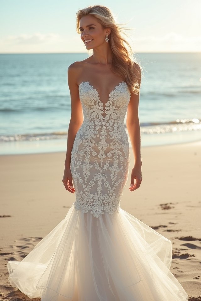 elegant strapless sweetheart dress