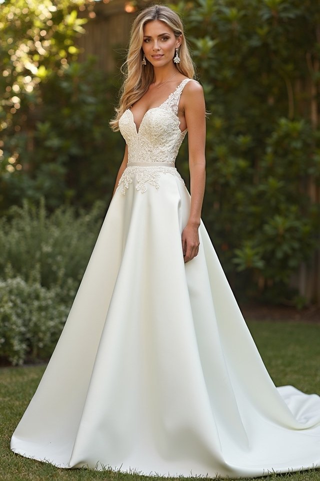 elegant structured a line dress