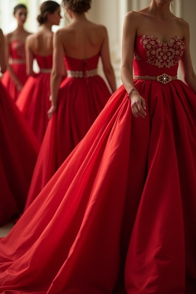 elegant structured ball gown