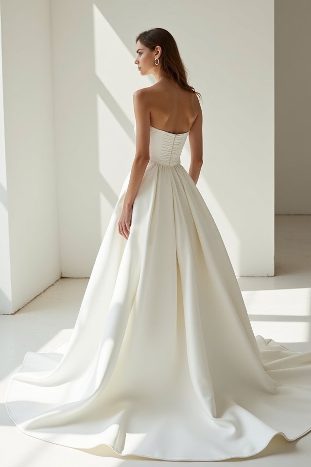 elegant structured ball gown