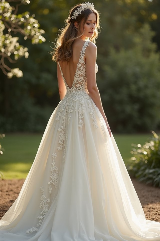 elegant structured basque gown