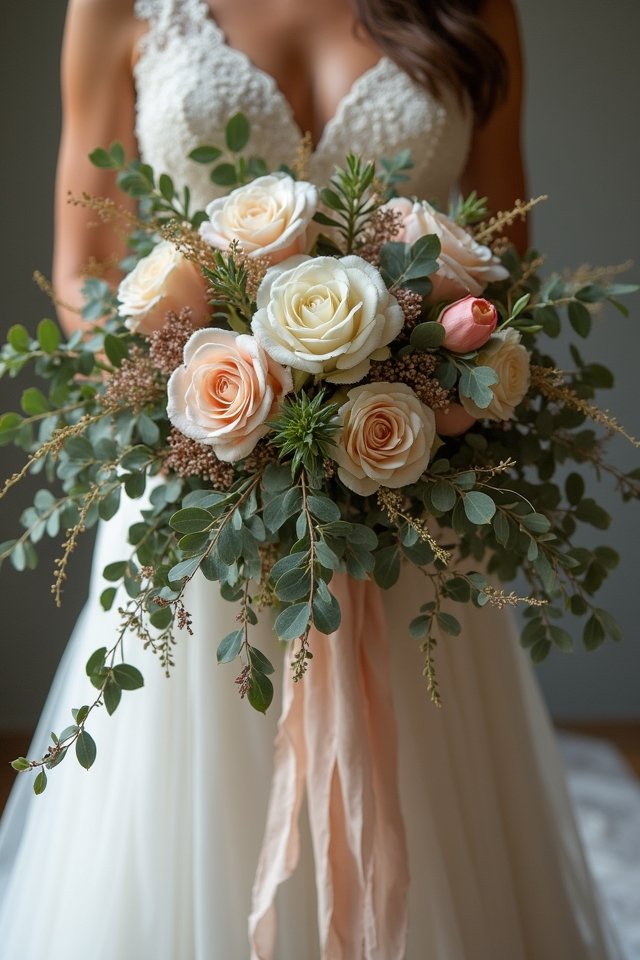 elegant succulent wedding bouquets