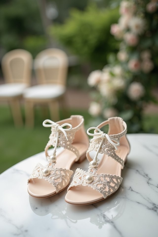 elegant summer wedding footwear