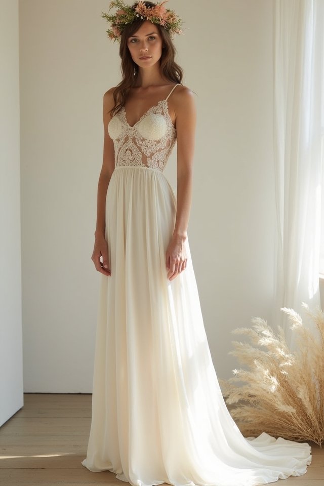 elegant sustainable column dress
