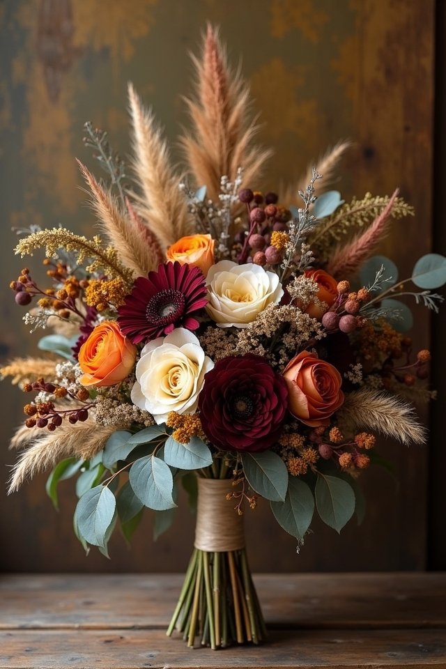 elegant sustainable dried bouquets