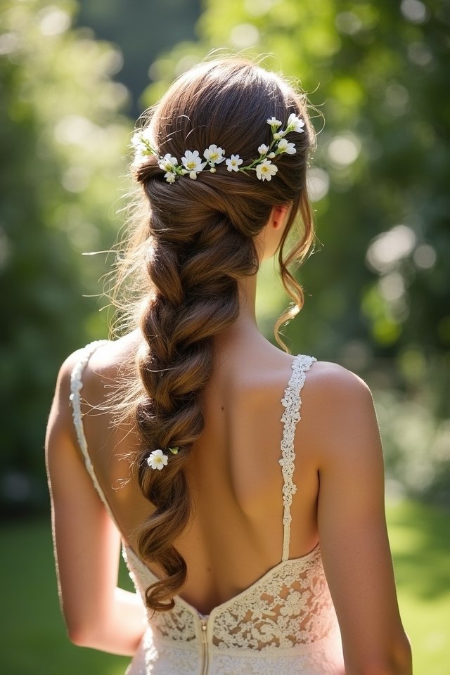 elegant textured fishtail braid