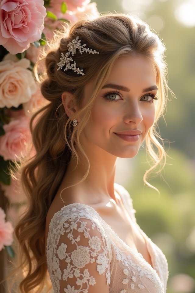 elegant textured ponytail style