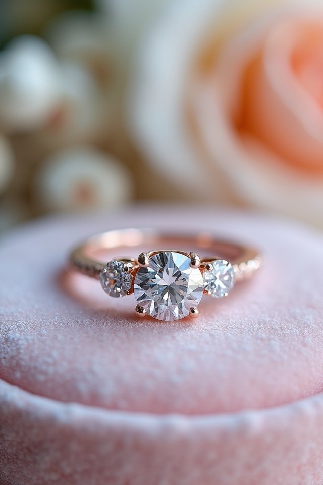 elegant three stone ring designs