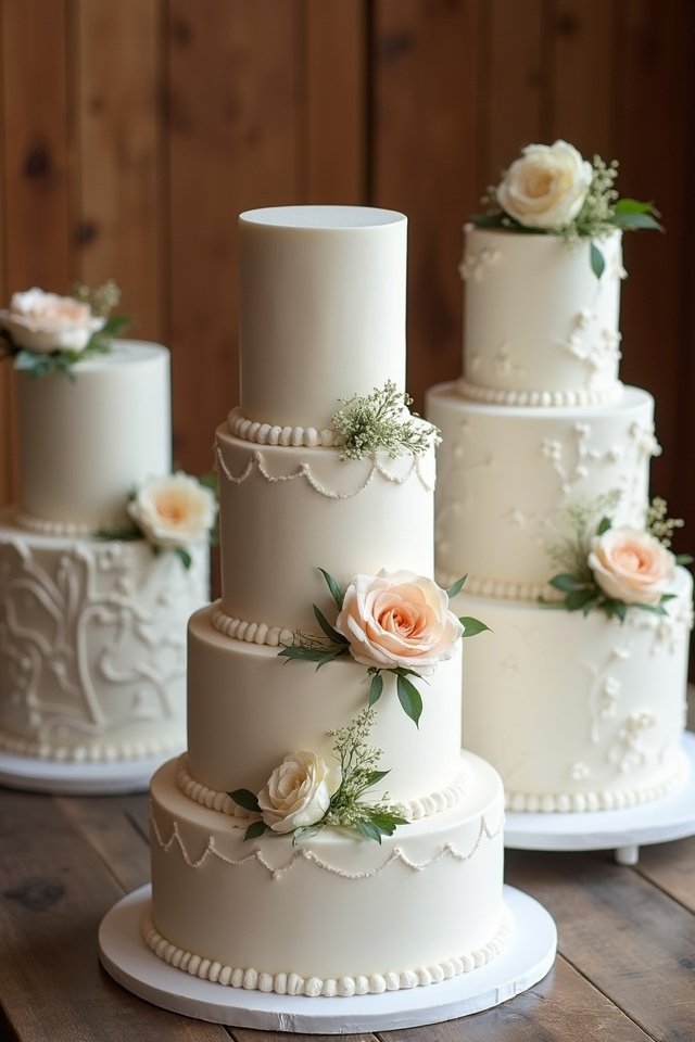 elegant tiered wedding cakes