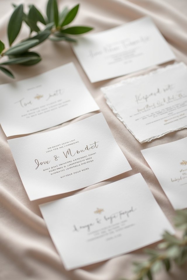 elegant transparent wedding invites