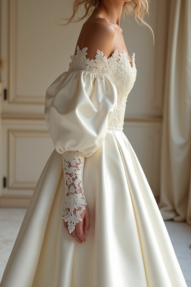 elegant trumpet silhouette gown