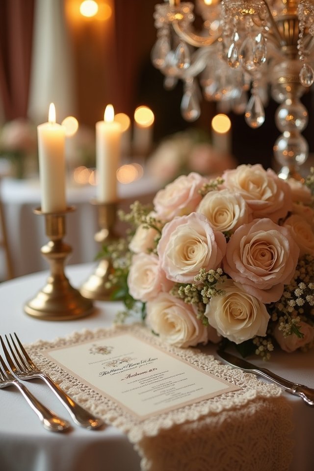 elegant twinkling candlelight ambiance