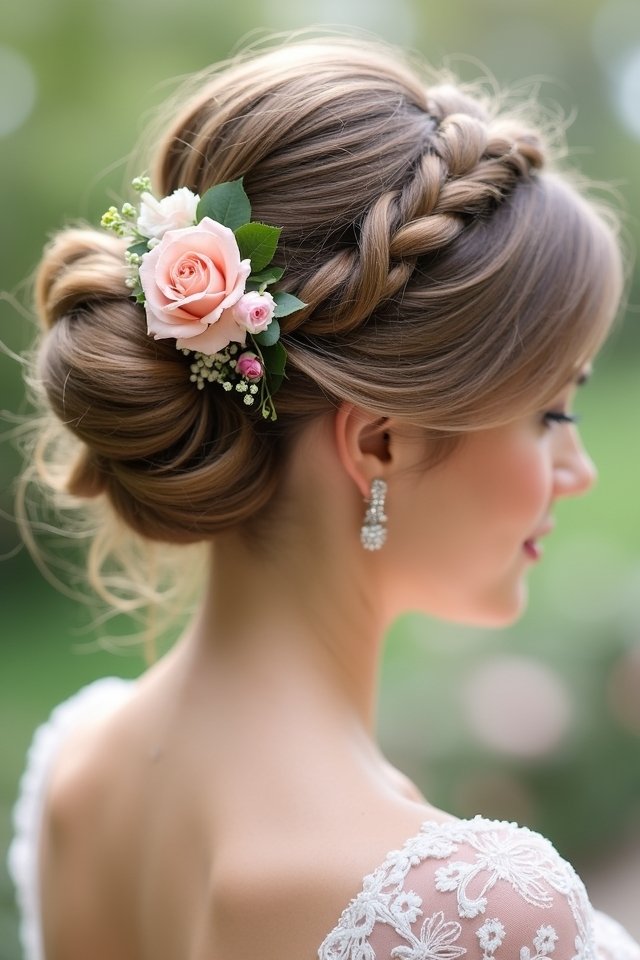elegant twisted bun hairstyle